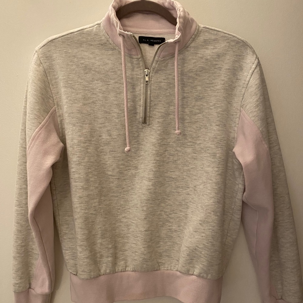 Half Zip Crew neck Sweatshirt